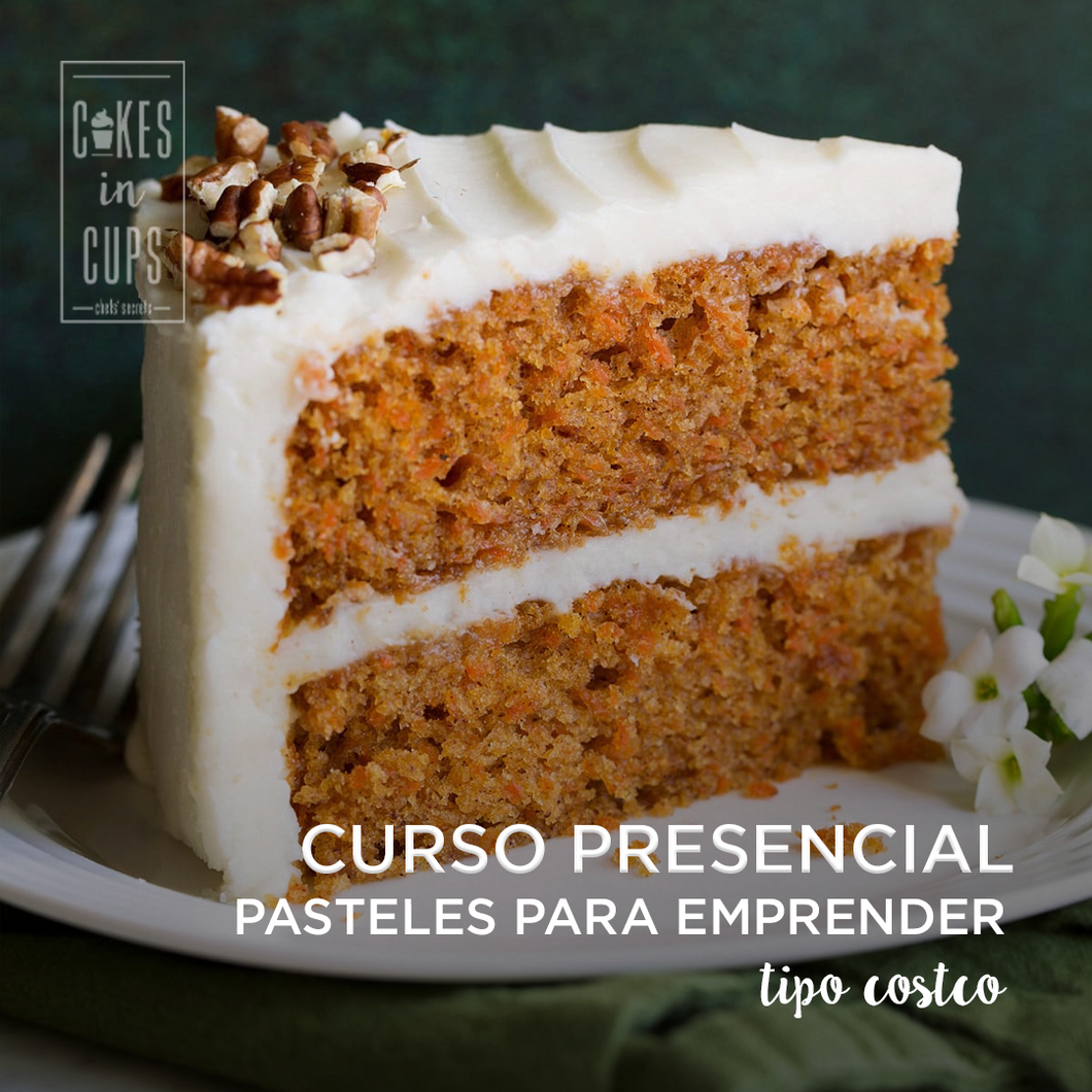 Pasteles tipo Costco | Presencial